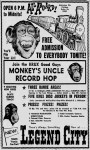 Monkey's Uncle Record Hop Ad